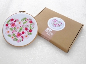 Stamped embroidery kits are a perfect way to celebrate summer