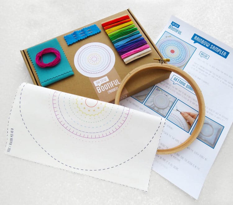 These Summery Stamped Embroidery Kits Will Have You Buzzing to Start ...