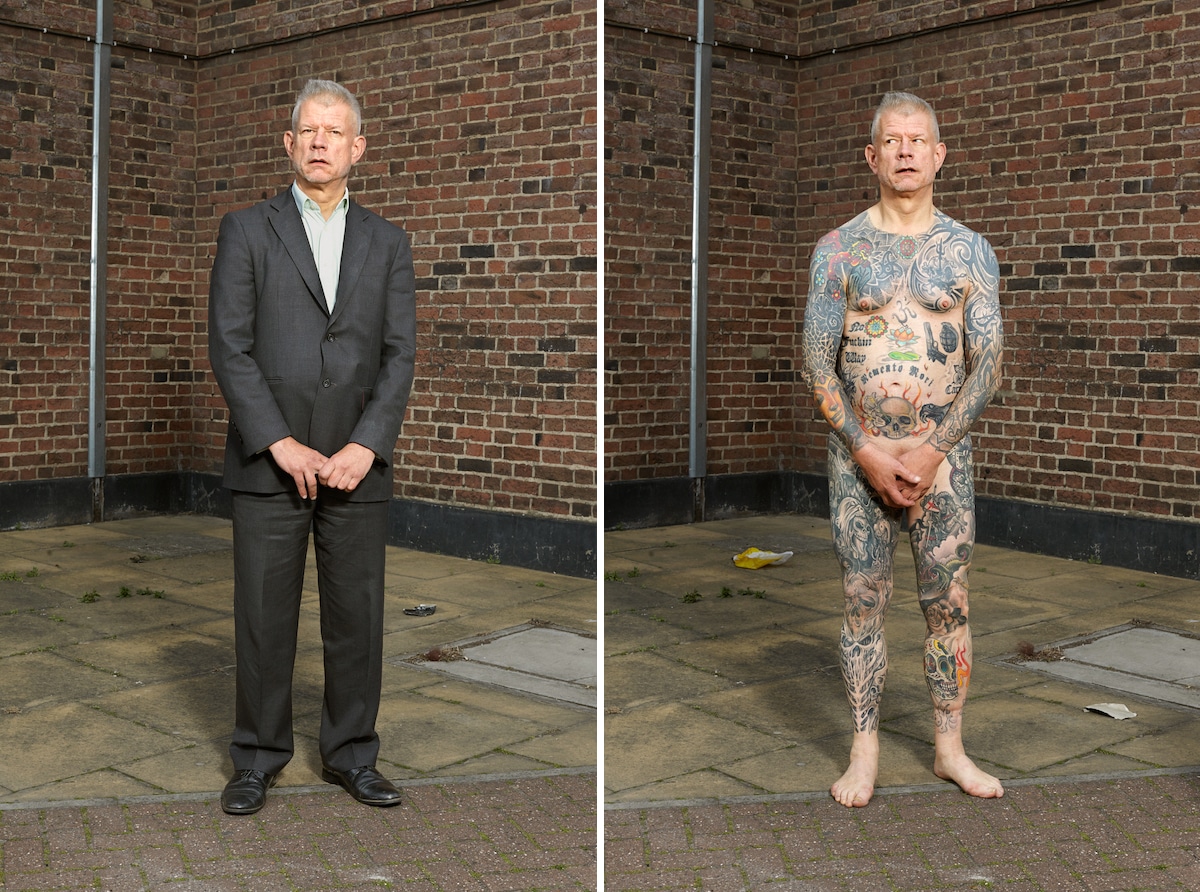 Photo of Man with Tattoos by Alan Powdrill