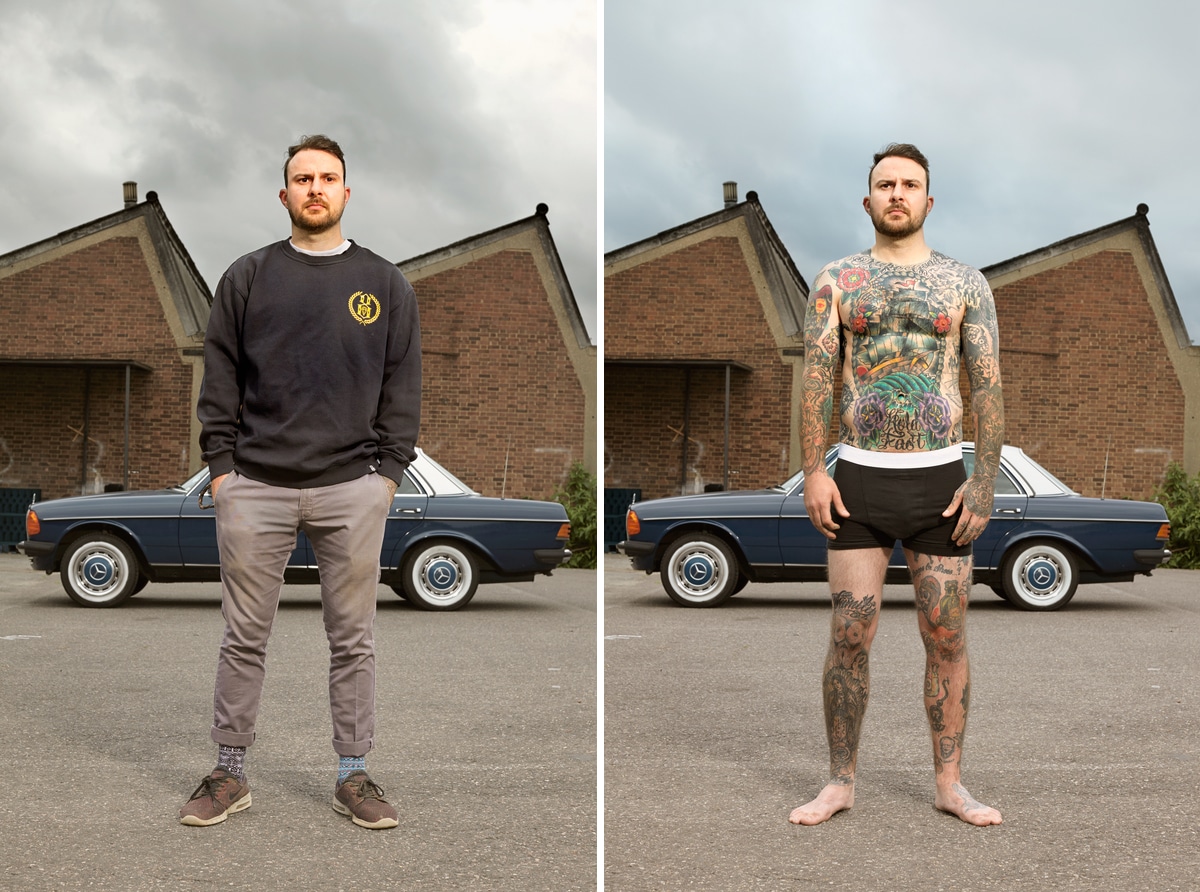 Photo of Man with Tattoos by Alan Powdrill