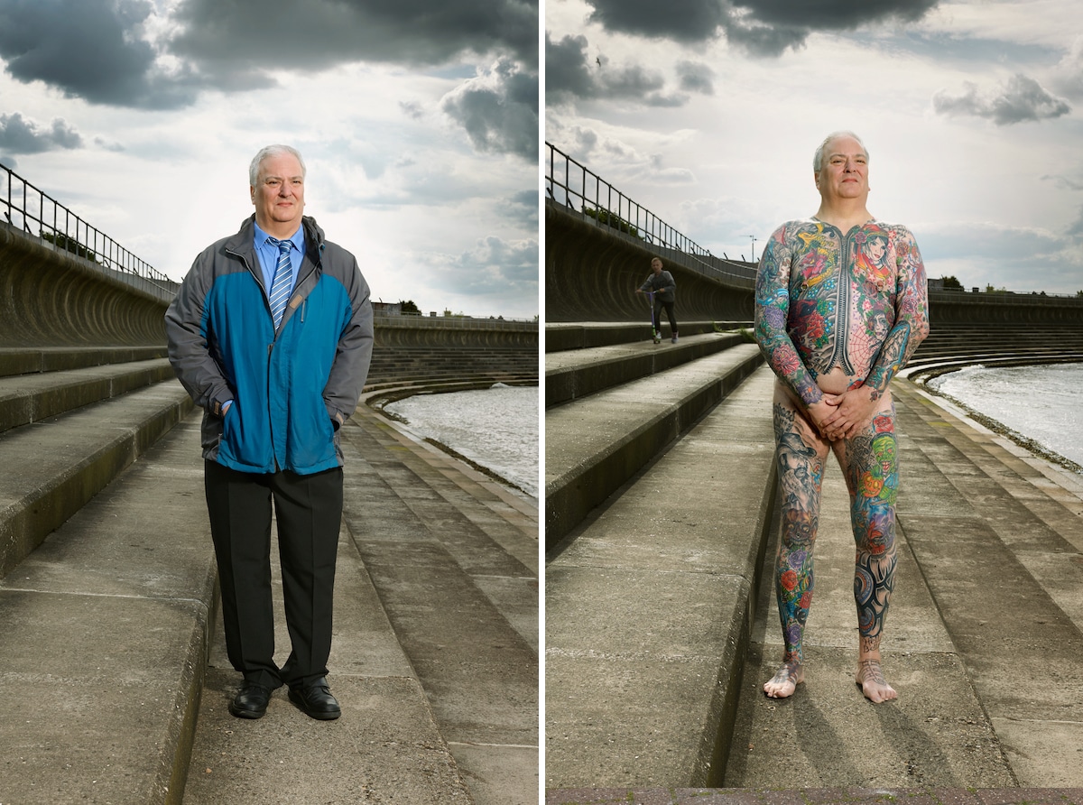 Photo of Man with Tattoos by Alan Powdrill