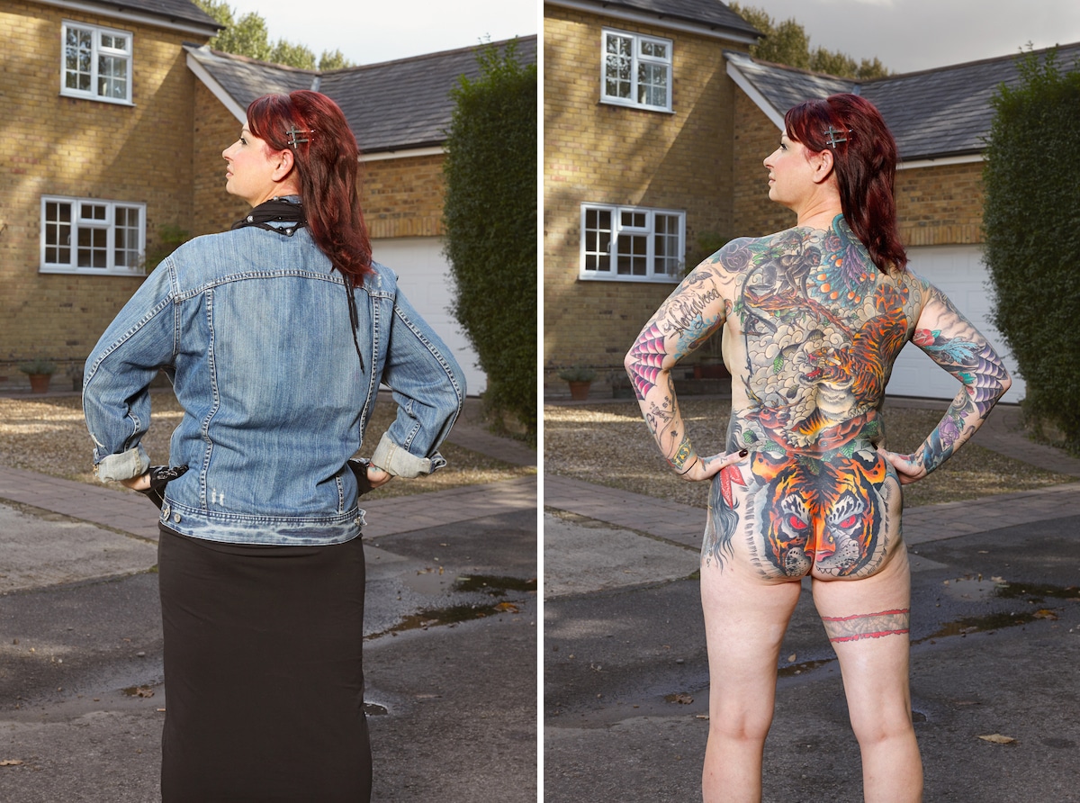 Photo of Woman with Tattoos by Alan Powdrill