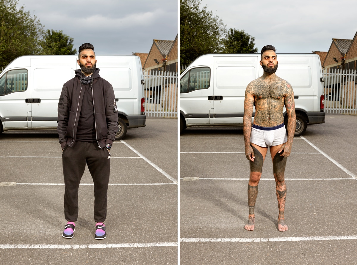 Photo of Man with Tattoos by Alan Powdrill