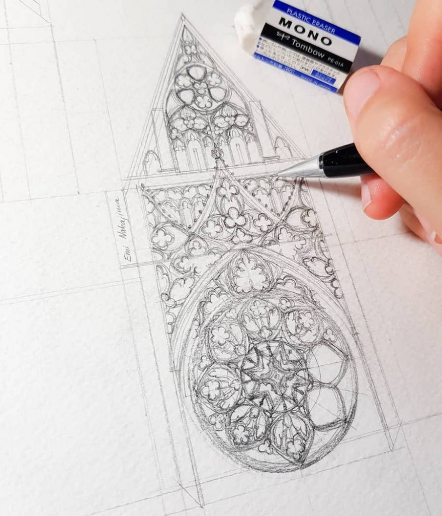 Detailed Draw Architectural Detail Drawings of Buildings Around the World