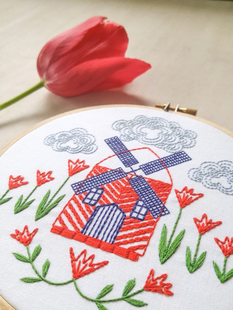 DIY Embroidery Kits for Beginners Cozyblue Handmade
