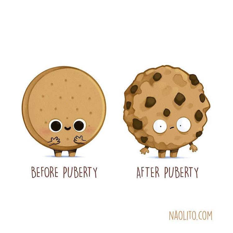 Cute Cartoon Drawings Illustrate Relatable “Before and After” Scenarios