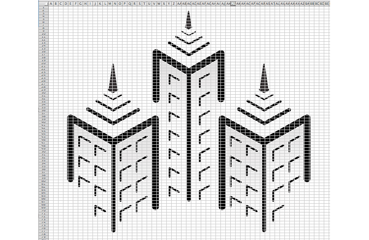 Create your Own Excel Art on Microsoft Excel Spreadsheet Software