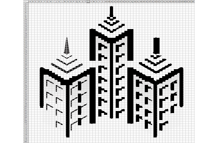 Create Your Own Excel Art On Microsoft Excel Spreadsheet Software