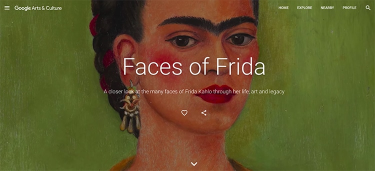 Faces of Frida Kahlo Google Arts and Culture