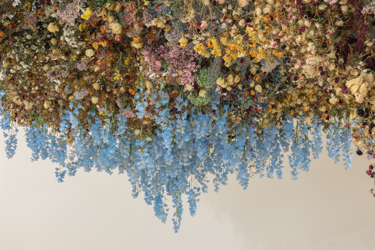 Hanging Flowers Installation Art by Rebecca Louise Law
