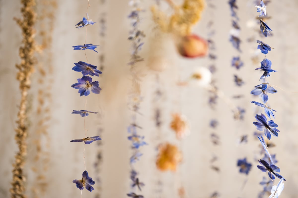 Hanging Flowers Installation Art by Rebecca Louise Law