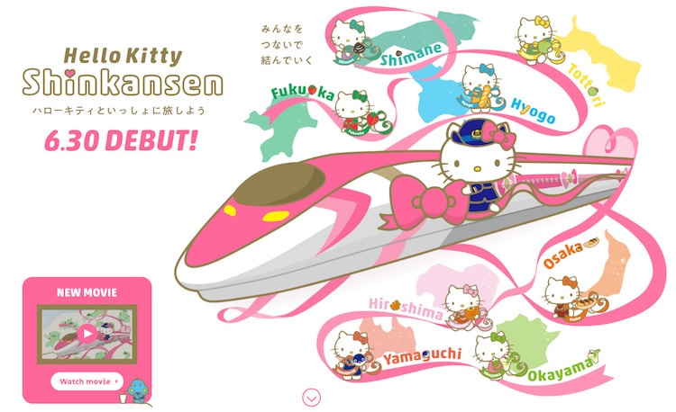 Hello Kitty Bullet Train
