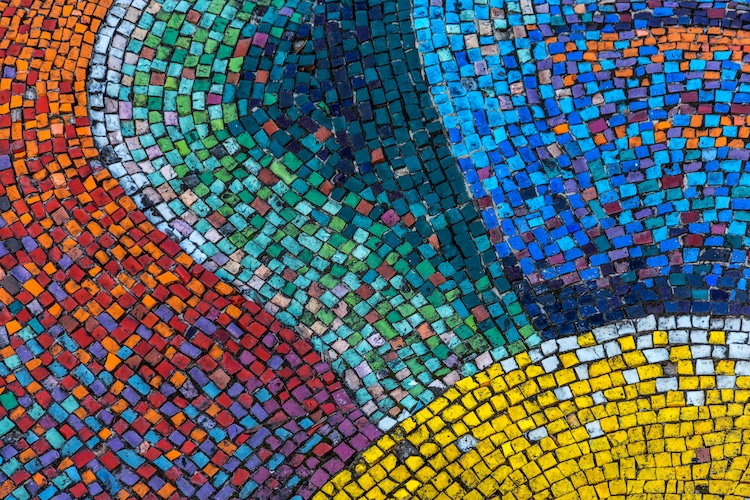 history of mosaic shapes