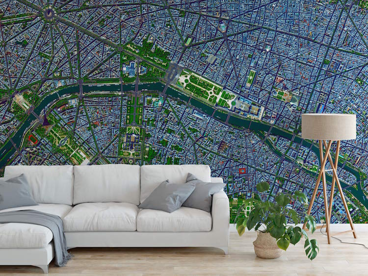Map Wallpaper by Point Two Design