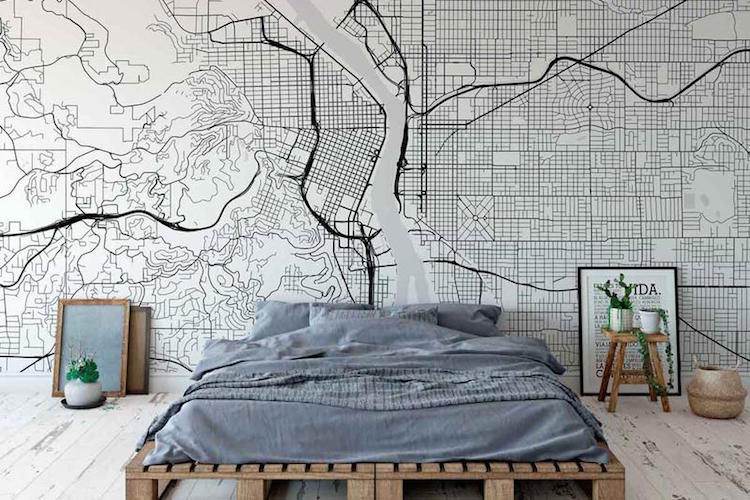 You Can Pay Homage To Your Favorite City With Stylish Map Wallpaper