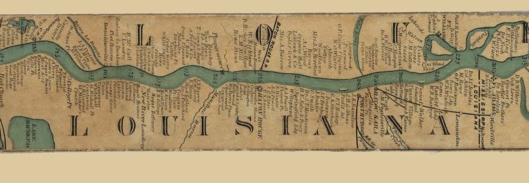 Ribbon Map of the Mississippi River