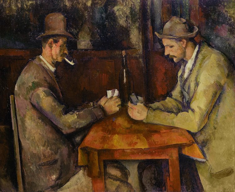 Cezanne Painting of The Card Players