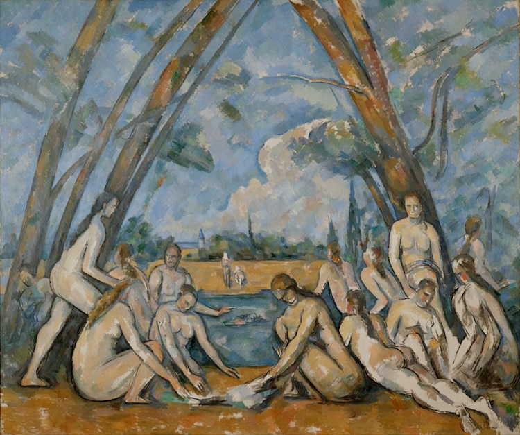 las bañistas Paul Cezanne