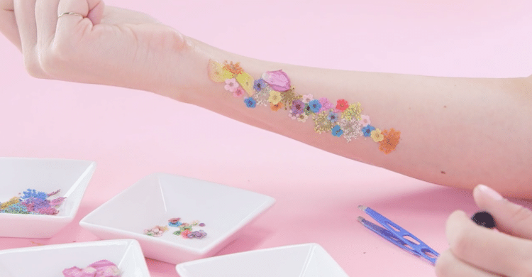 Vintage Flowers Temporary Tattoo  PAPERSELF