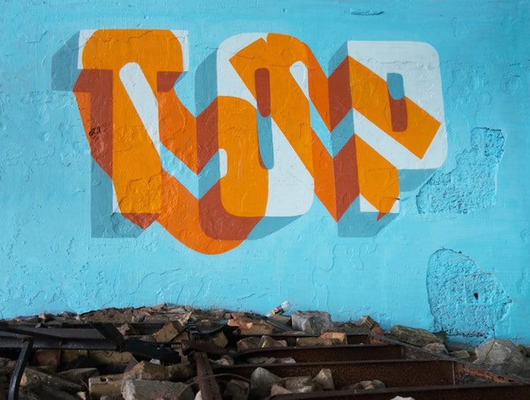 Typography Street Art by Pref