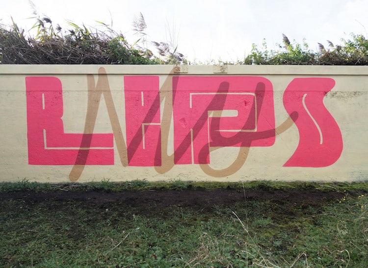 Typography Street Art by Pref