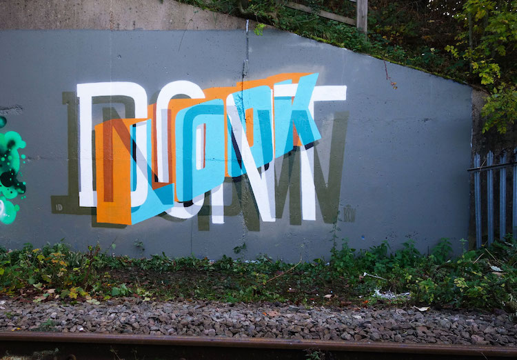 Typography Street Art by Pref