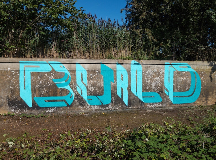 Typography Street Art by Pref