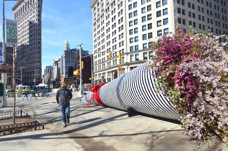 Flower Installation Art by Terrain Work