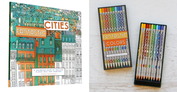 Fantastic Cities Coloring Book Is An Architecture Coloring Book