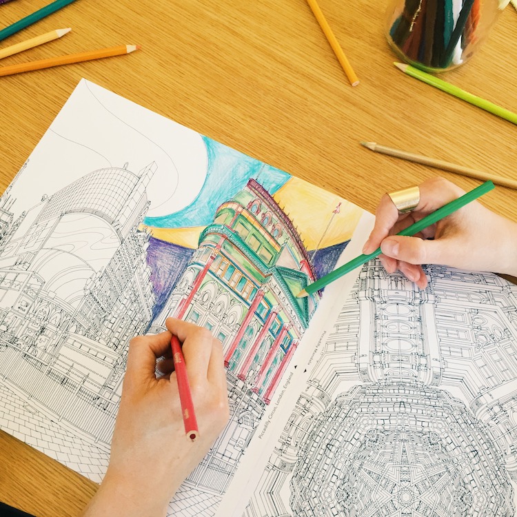 Fantastic Cities Coloring Book Architecture Coloring Book