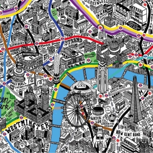 Illustrator Creates Colorful Hand-Drawn Maps Filled with Playful Details