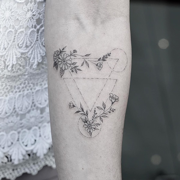 Geometric Sleeve Tattoos Visually Crystalize Across The Body