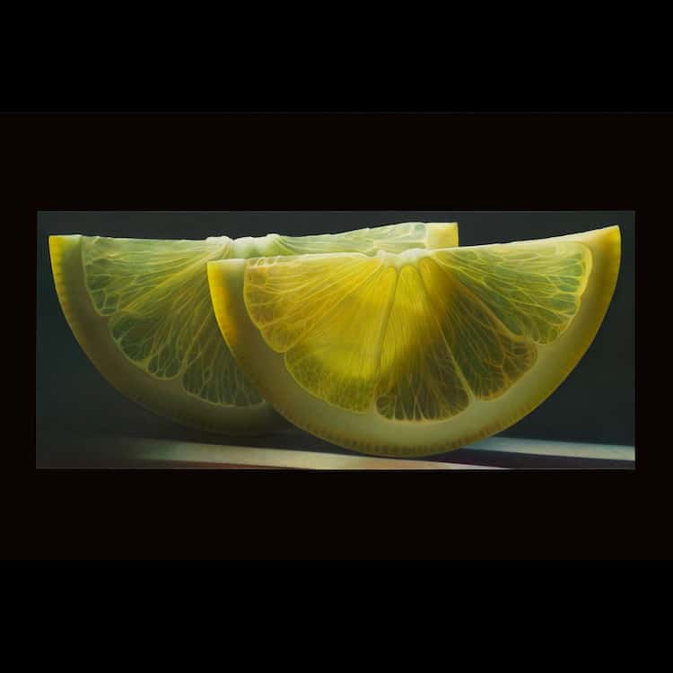 Photorealistic Paintings of Fruit by Dennis Wojtkiewicz