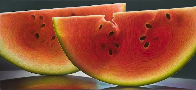 Photorealistic Paintings of Fruit by Dennis Wojtkiewicz