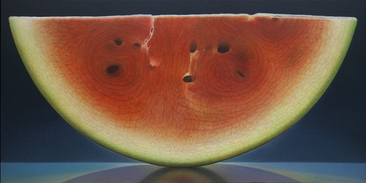 Photorealistic Paintings of Fruit by Dennis Wojtkiewicz