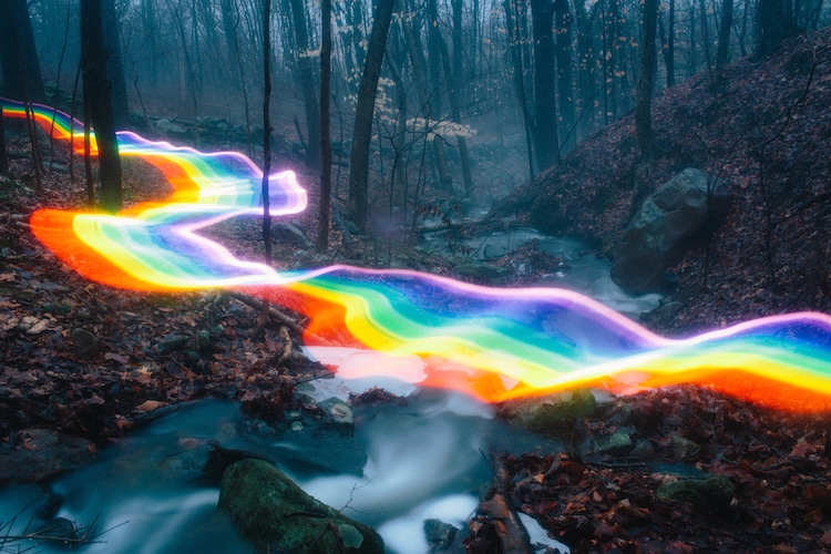 Rainbow Road Long Exposure Photography by Daniel Mercadante