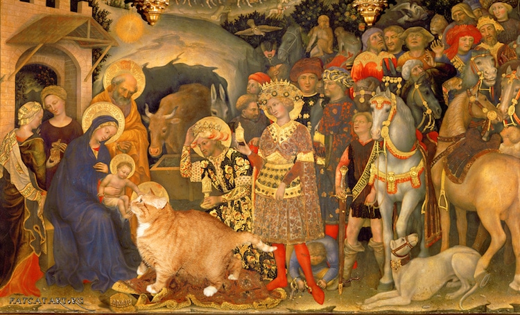 Classic Art with a Cat