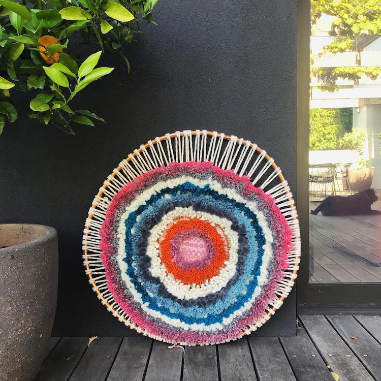 Textile Art Woven Wall Hanging by Tammy Kanat