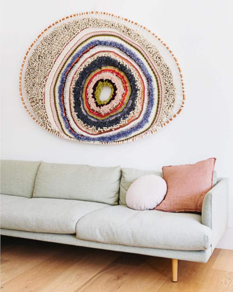 Textile Art Woven Wall Hanging by Tammy Kanat
