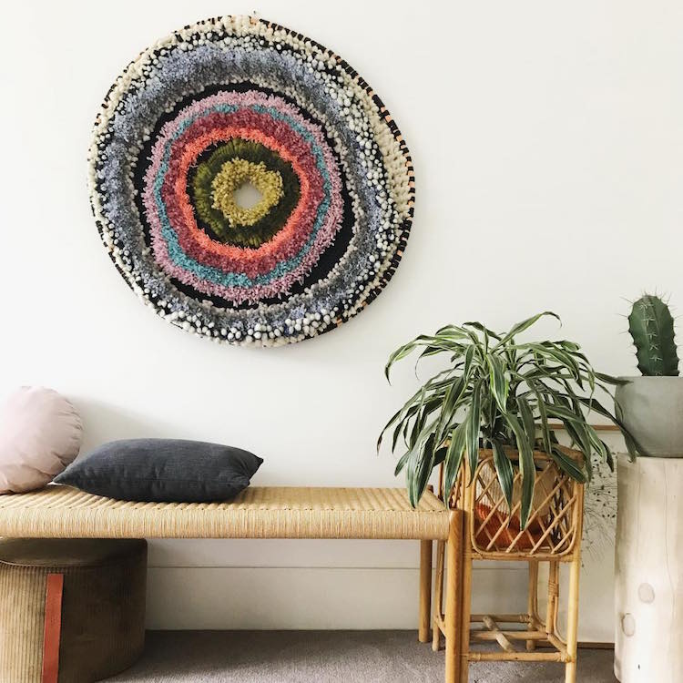 Textile Art Woven Wall Hanging by Tammy Kanat