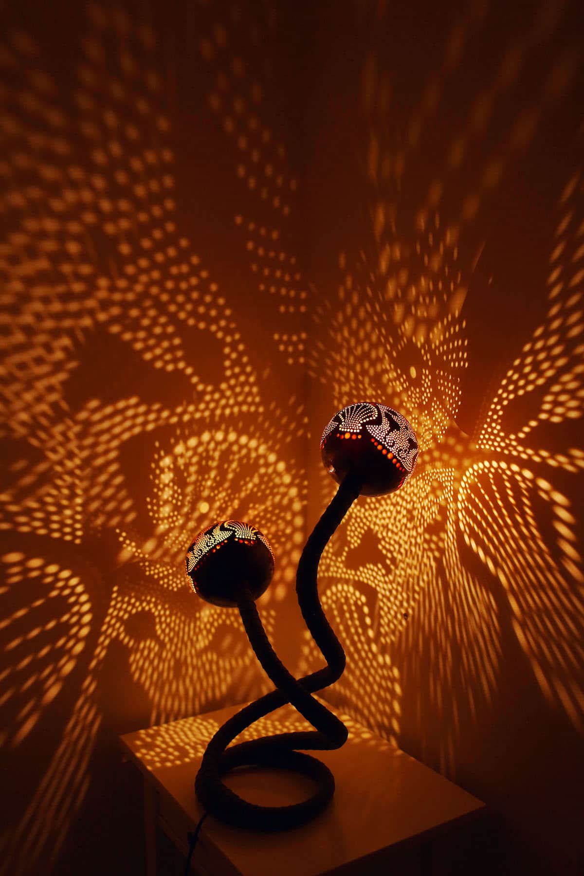 Nymphs Gourd Lamps by Vainius Kubilius