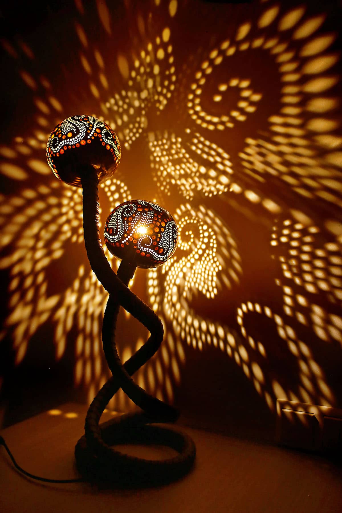 Nymphs Gourd Lamps by Vainius Kubilius