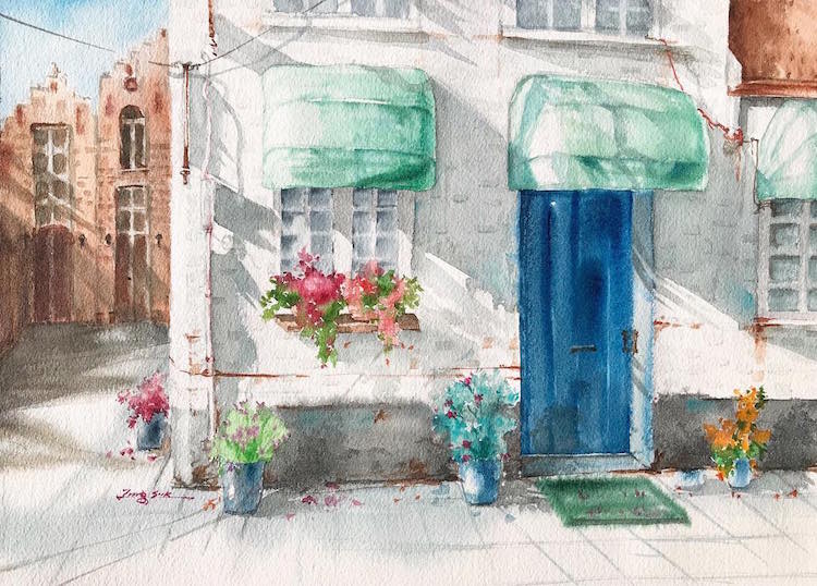 Watercolor Paintings by Jungsook Hyun