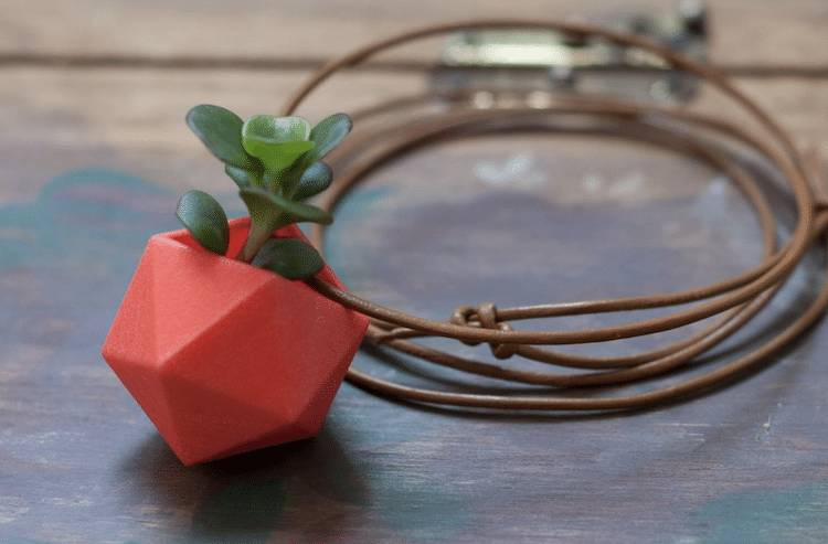 Wearable Planter 3D Printer Planter Necklace Planter Bike Planter