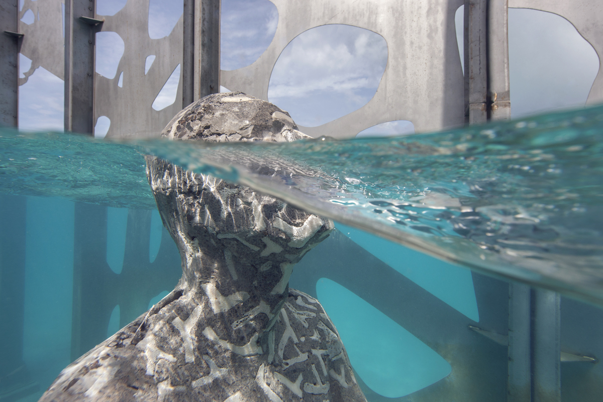 "Coralarium" by Jason deCaires Taylor at the Fairmont Maldives