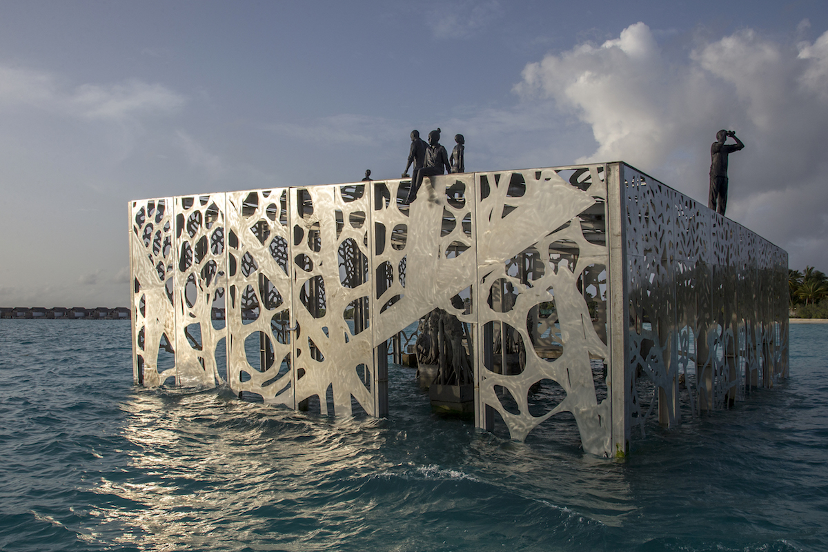 "Coralarium" by Jason deCaires Taylor at the Fairmont Maldives