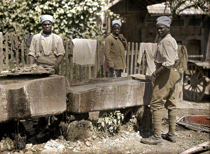 fotografías a color de la primera guerra mundial soldados negros primera guerra mundial