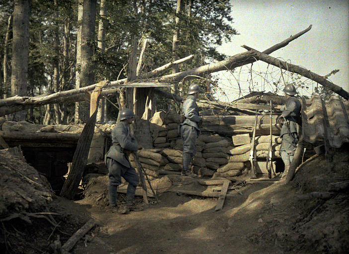 Color Photo of WWI Soldiers