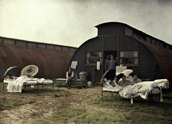 fotografías a color de la primera guerra mundial quirófano