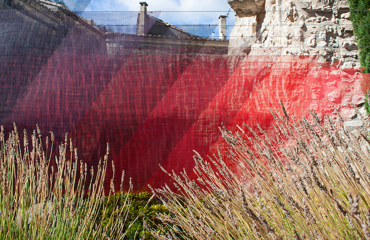 Colorful Installation Art in Ancient Greek Ruin by Quintessenz